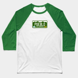 Colorado License Plate Tee - Pueblo, Colorado Baseball T-Shirt